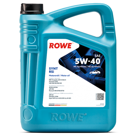 ROWE HIGHTEC SYNT RSi SAE 5W-40 - 5 л.